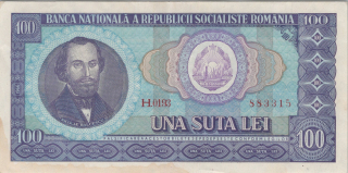 Rumunsko 100 Lei 1966