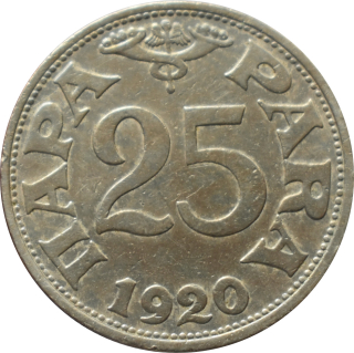 Juhoslávia 25 Para 1920