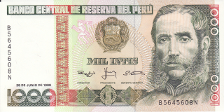Peru 1000 Intis 1988