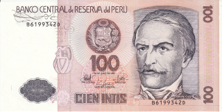 Peru 100 Intis 1987